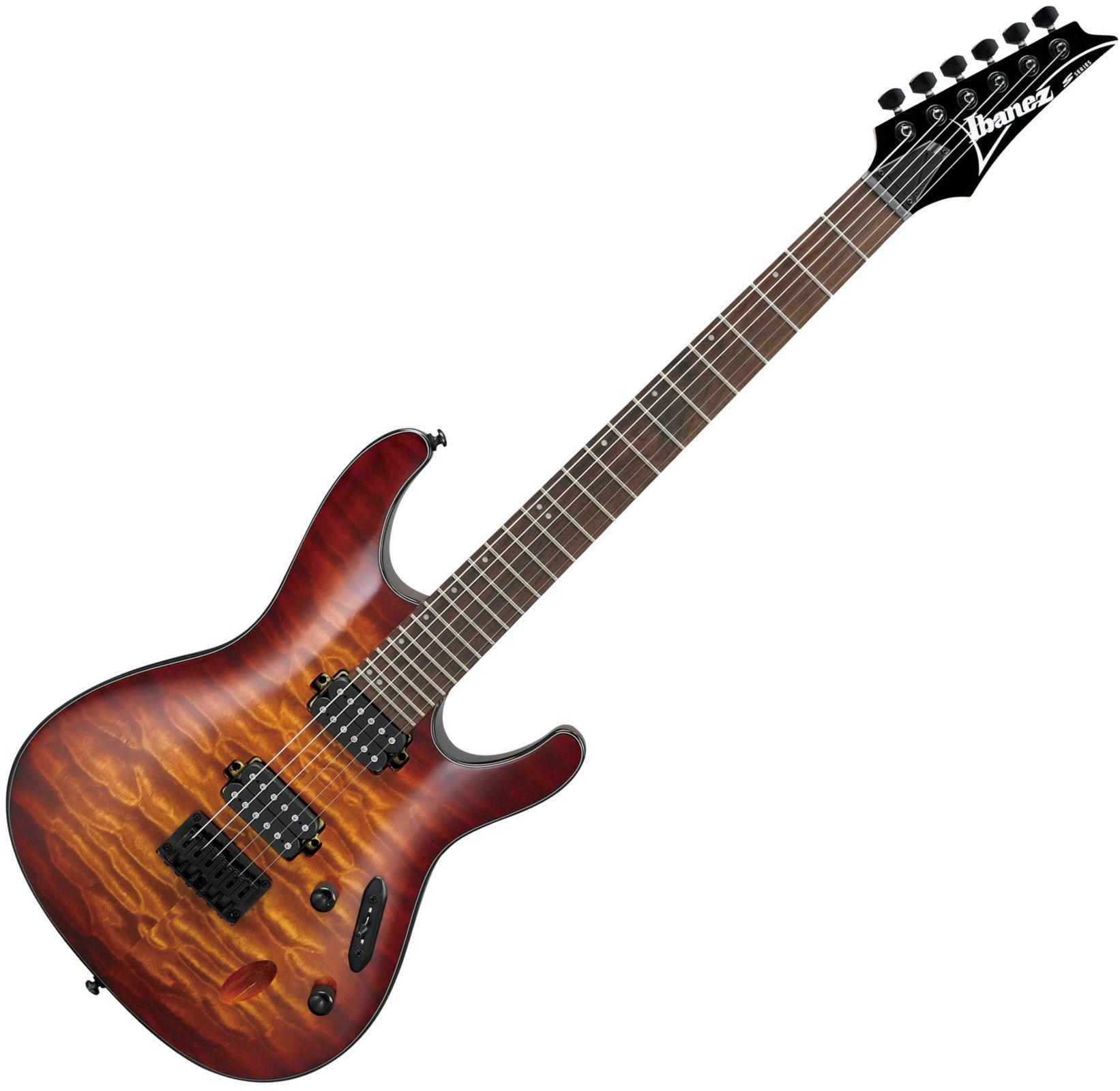 Električna kitara Ibanez S621QM Dragon Eye Burst