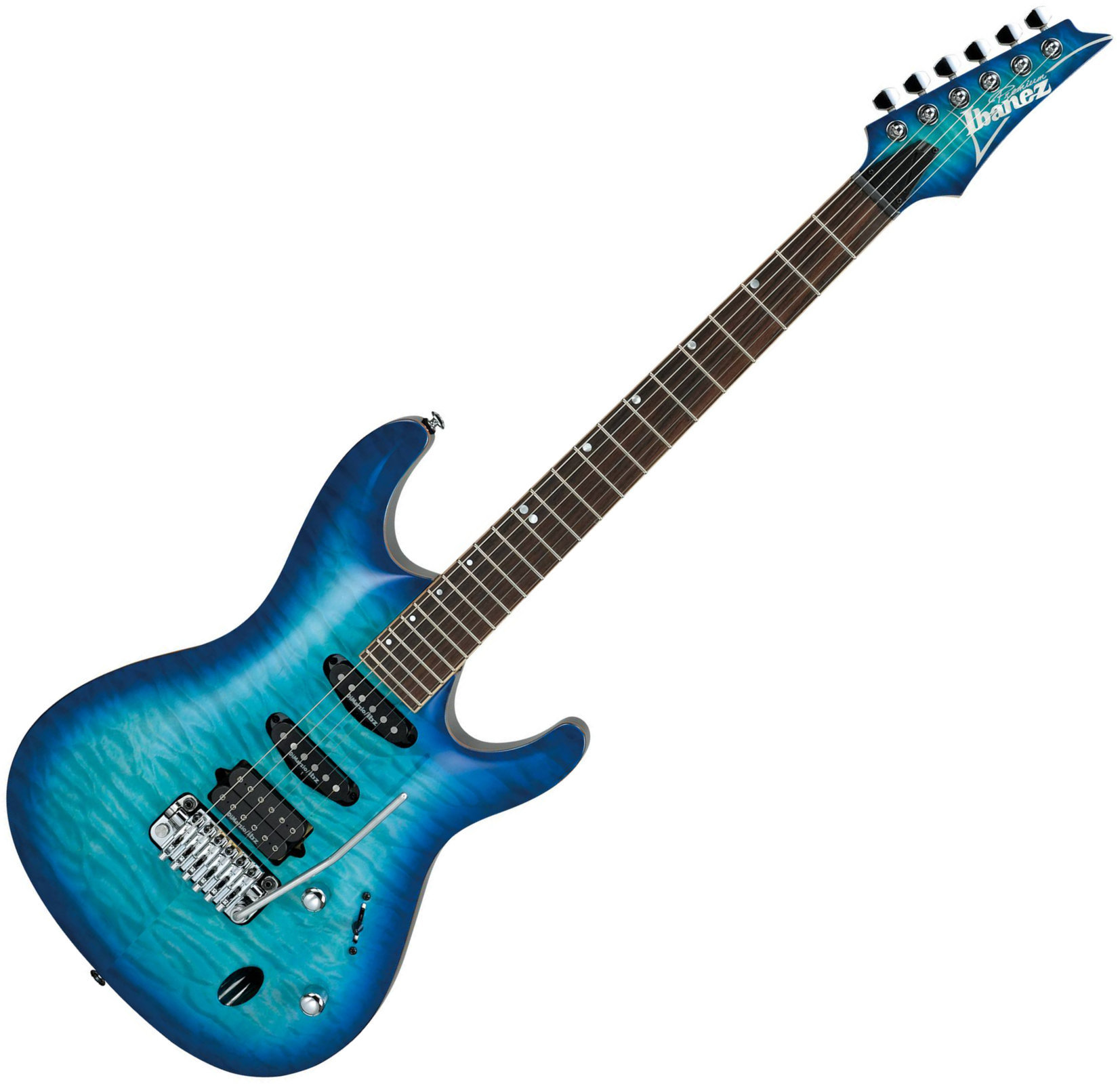 Ibanez SA960QM Premium Danube Blue Burst - Muziker