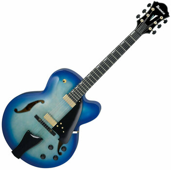 Semi-akoestische gitaar Ibanez AFC155-JBB Jet Blue Burst - 1