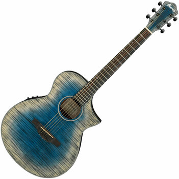 Jumbo elektro-akoestische gitaar Ibanez AEWC32FM-GBL - 1
