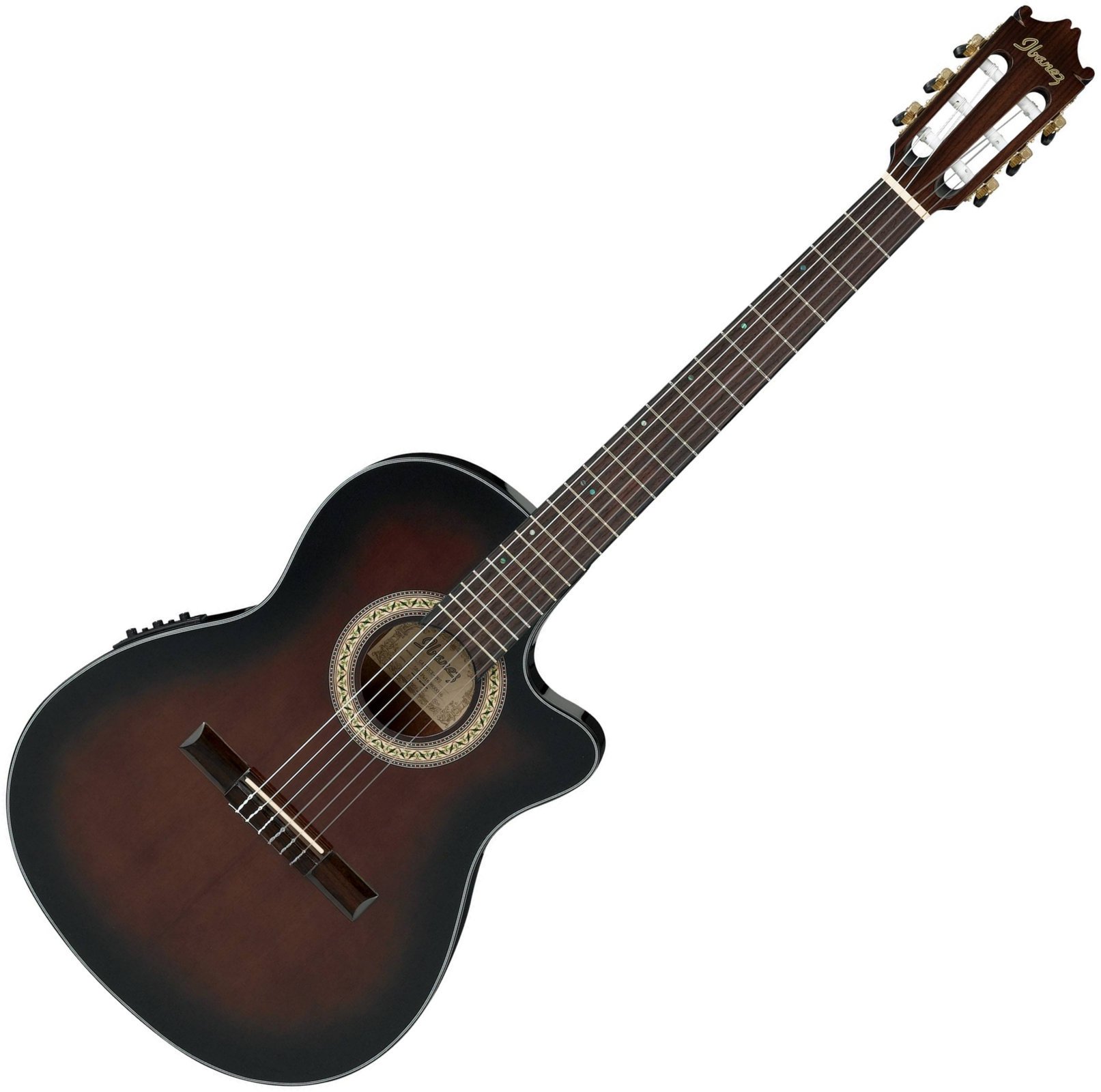 Klassieke gitaar met elektronica Ibanez GA35TCE-DVS 4/4 Dark Violin Sunburst