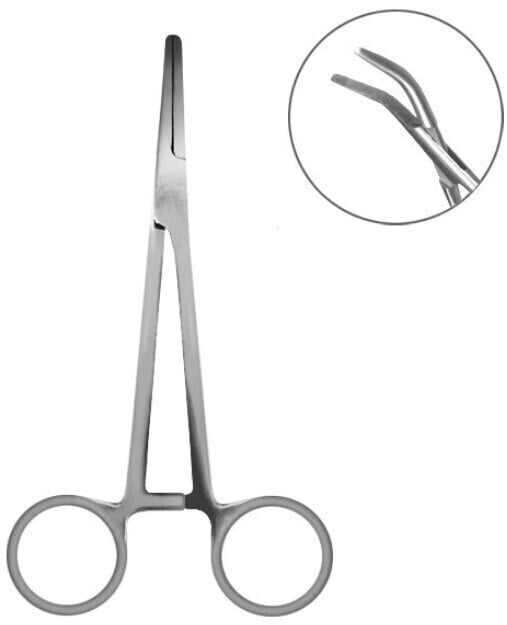 Angelzangen, Scheren Delphin Curved Forceps 17,5cm