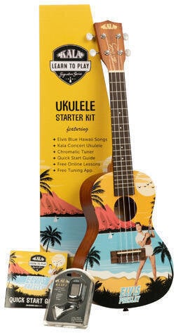 Koncertné ukulele Kala Learn To Play Koncertné ukulele Elvis Blue Hawaii