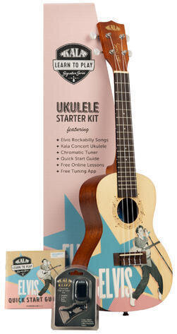 Koncert ukulele Kala Learn To Play Koncert ukulele Elvis Rockabilly