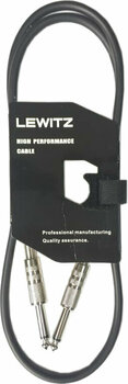 Instrument Cable Lewitz TGC016 Black 1 m Straight - Straight - 1