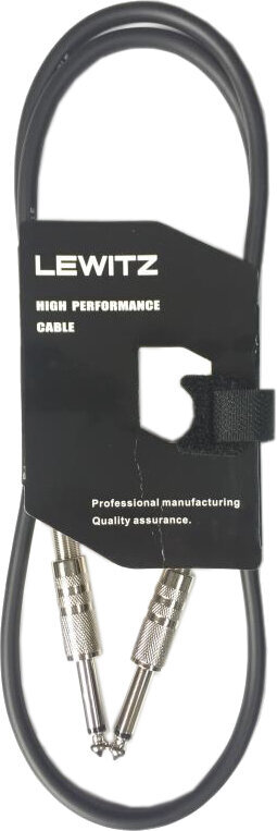 Instrument Cable Lewitz TGC016 Black 3 m Straight - Straight