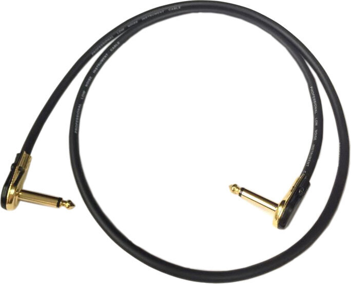 Prepojovací kábel, Patch kábel Lewitz TGC070 Čierna 20 cm Zalomený - Zalomený