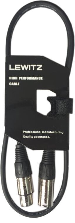 Microphone Cable Lewitz TMC103 Black 30 cm