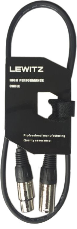 Cablu complet pentru microfoane Lewitz TMC103 Negru 1 m