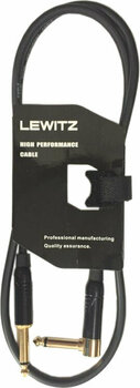 Instrumentkabel Lewitz TGC017 Zwart 3 m Recht - Gebogen - 1