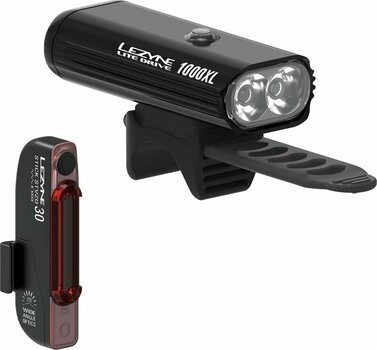 Cycling light Lezyne Lite Drive 1000XL/Stick Drive Pair Black Front 1000 lm / Rear 30 lm Cycling light - 1