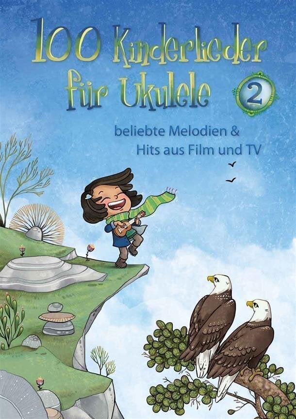 Partitions pour ukulélé Hal Leonard 100 Kinderlieder Für Ukulele 2 Partition