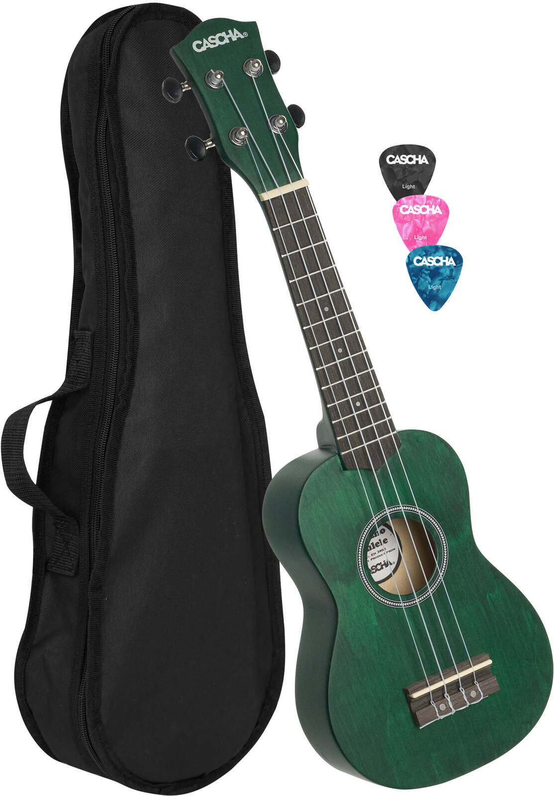 Soprano ukulele Cascha HH 3963 Soprano ukulele Green