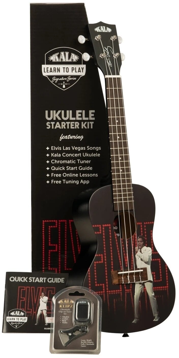 Koncert ukulele Kala Learn To Play Koncert ukulele Elvis Viva Las Vegas
