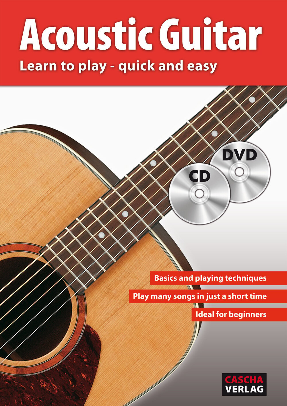 Partituri pentru chitară și bas Cascha Acoustic Guitar Learn To Play Quick And Easy Partituri