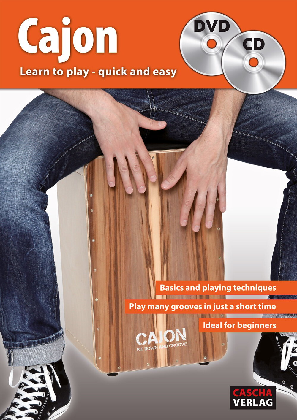 Music sheet for drums and percusion Cascha Cajon Learn To Play Quick And Easy Music Book