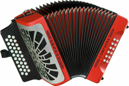 Diatonische accordeon Hohner Compadre GCF Red Diatonische accordeon - 1