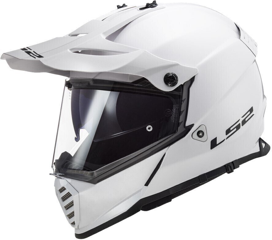 Kask LS2 MX436 Pioneer Evo Solid Solid White XL Kask