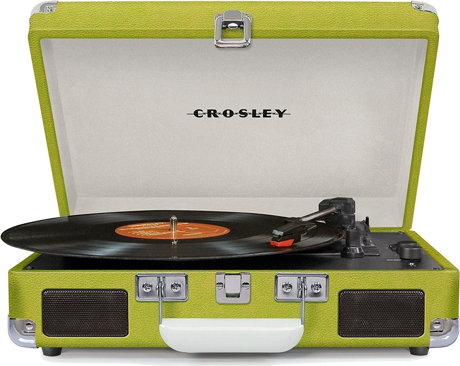 Hordozható lemezjátszó Crosley Cruiser Deluxe Zöld