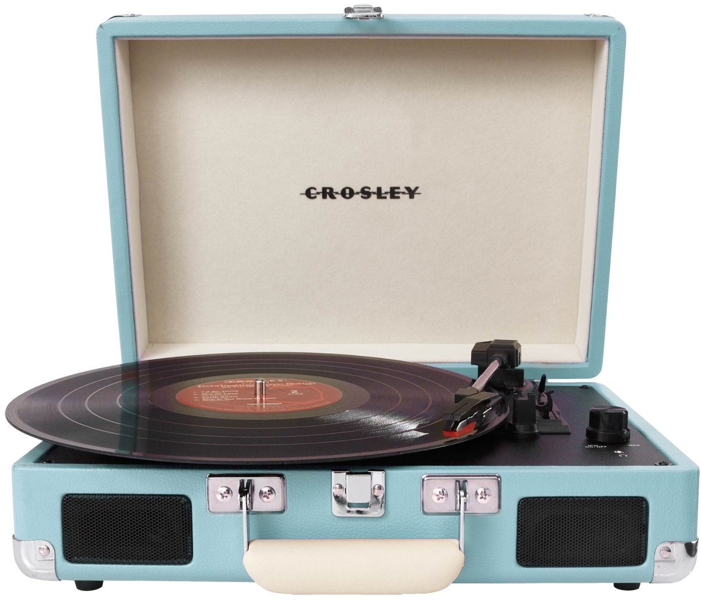 Přenosný gramofon
 Crosley Cruiser Deluxe Turquoise