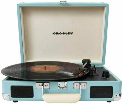 Hordozható lemezjátszó Crosley Cruiser Deluxe Turquoise - 1