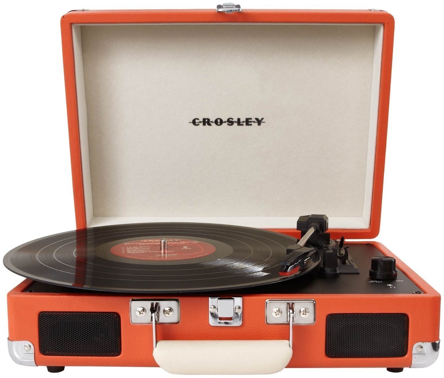 Gira-discos portátil Crosley Cruiser Deluxe Orange