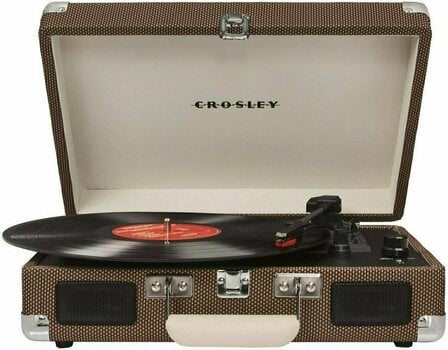 Hordozható lemezjátszó Crosley Cruiser Deluxe Tweed - 1