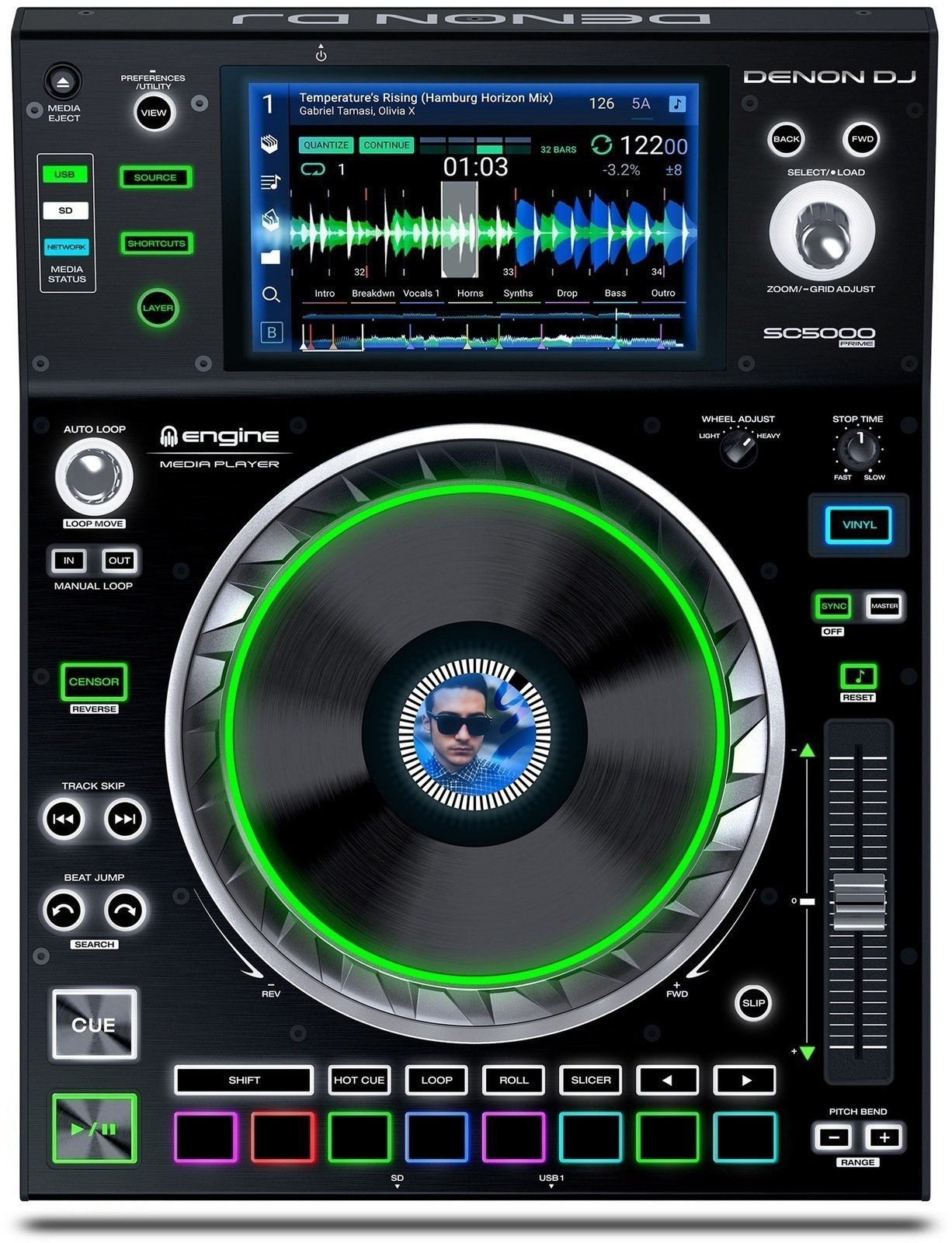 Stolni DJ player Denon SC5000 Prime