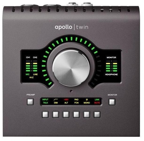 Thunderbolt audio převodník - zvuková karta Universal Audio Apollo Twin MKII Quad