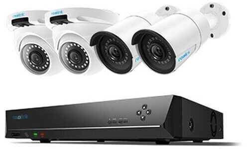 Smart kamera rendszer Reolink RLK8-410B2D2-2T-5MP Fehér-Fekete Smart kamera rendszer
