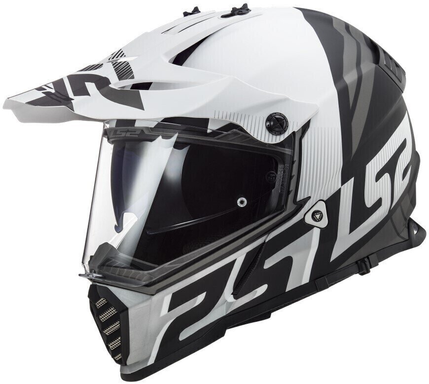 Helm LS2 MX436 Pioneer Evo Evolve Matt White Black M Helm