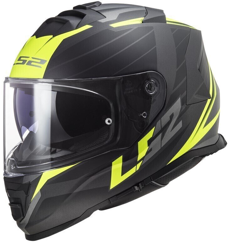 Helmet LS2 FF800 Storm Nerve Matt Black H-V Yellow M Helmet
