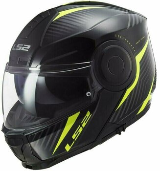 Kask LS2 FF902 Scope Skid Black H-V Yellow S Kask - 1