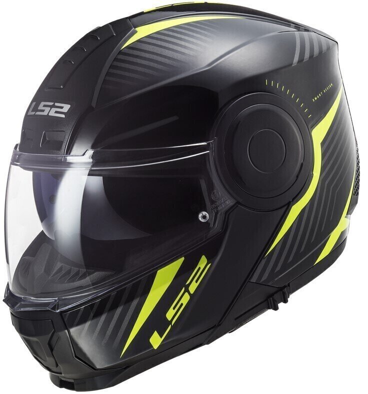 Capacete LS2 FF902 Scope Skid Black H-V Yellow XL Capacete