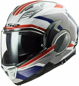 Helmet LS2 FF900 Valiant II Revo White Red Blue L Helmet - 1