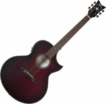 electro-acoustic guitar Schecter Orleans Stage Acoustic Vampyre Red Burst Satin - 1