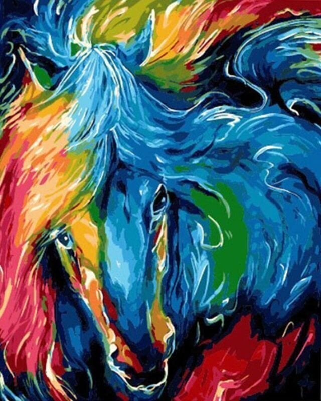 Painting by Numbers Gaira Painting by Numbers Colorful Horse