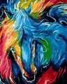 Gaira Painting by Numbers Colorful Horse