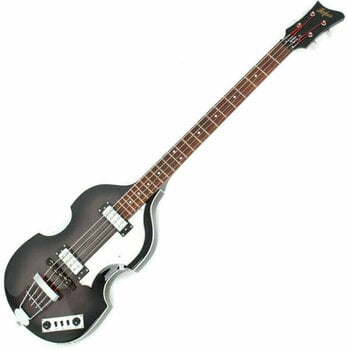 Basse électrique Höfner Ignition Violin Bass Transparent Black - 1
