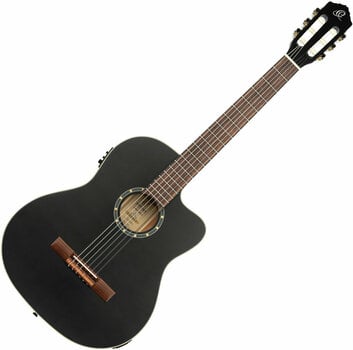 Klassieke gitaar met elektronica Ortega RCE125SN 4/4 Zwart - 1