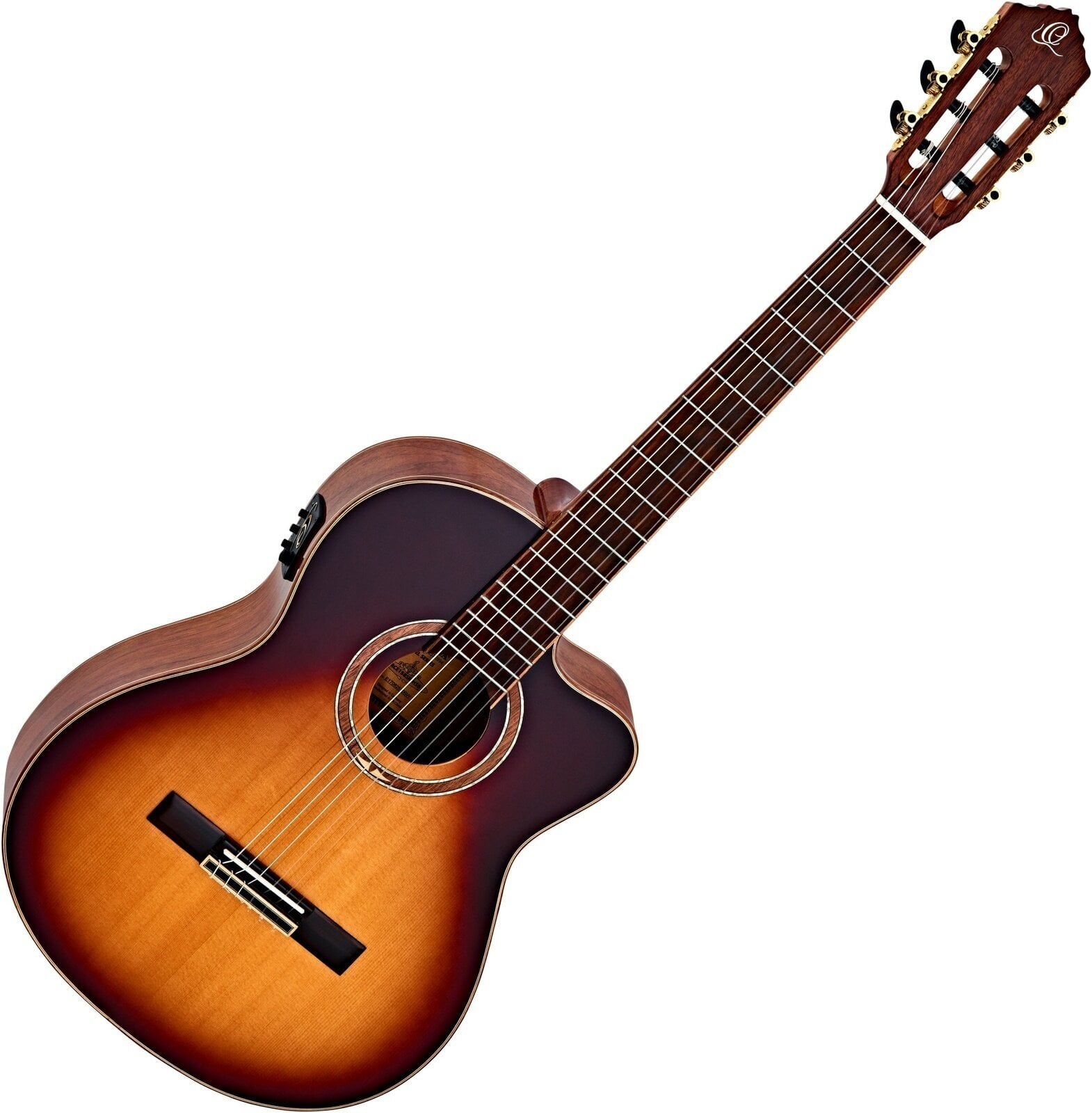 Klassinen kitara esivahvistimella Ortega RCE158 4/4 Honey Sunburst Klassinen kitara esivahvistimella