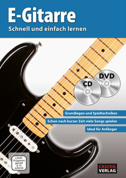 Noty pro kytary a baskytary Cascha Electric Guitar - Fast and easy way to learn (with CD and DVD) Noty - 1