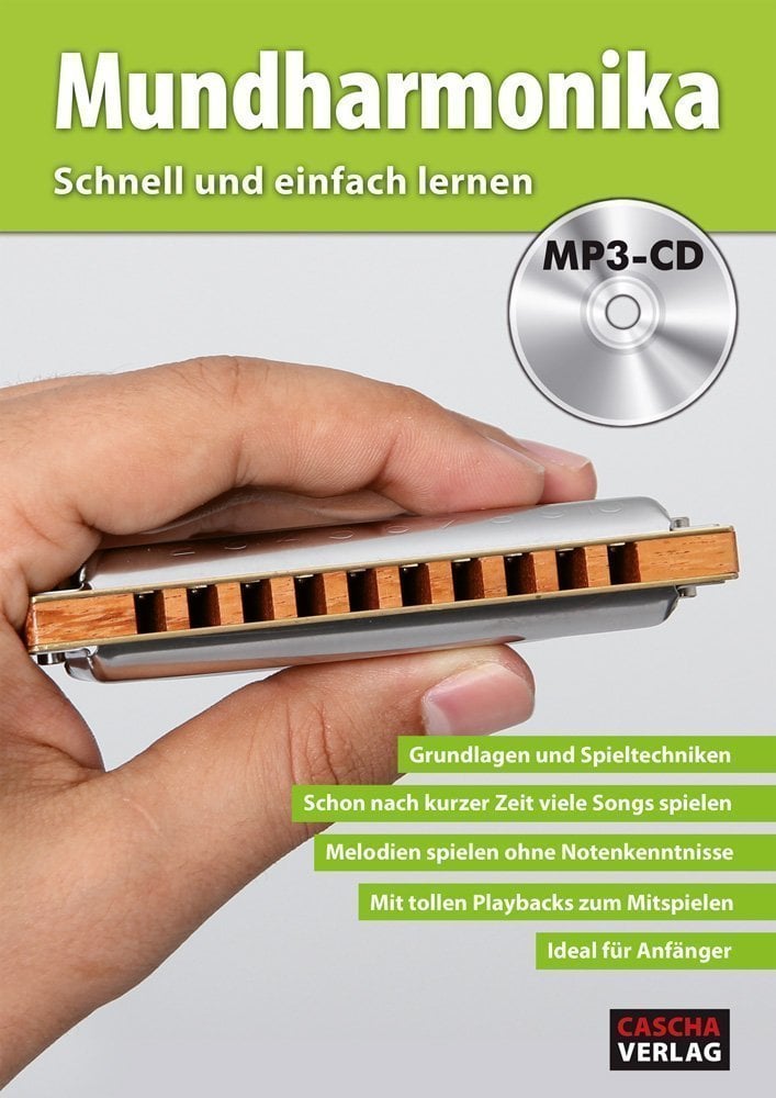 Partitura para instrumentos de viento Cascha Mouth Harmonica - Fast and easy way to learn (with MP3-CD) Music Book Partitura para instrumentos de viento