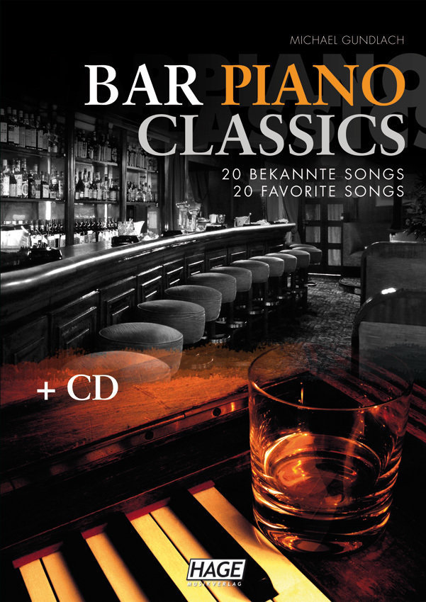 Music sheet for pianos HAGE Musikverlag Bar Piano Classics (CD)