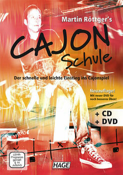 Noter för trummor och slagverk Martin Röttger Cajon School with CD and DVD Musikbok - 1