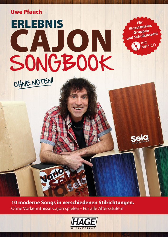 Нотни листи за барабани и перкусии HAGE Musikverlag Experience Cajon Songbook with MP3-CD Нотна музика