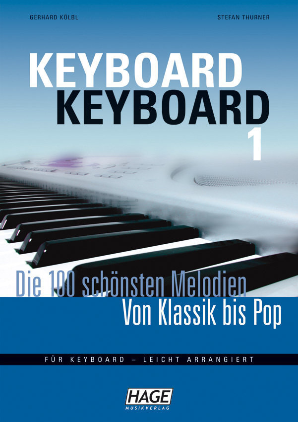 Partitura para pianos HAGE Musikverlag Keyboard Keyboard 1