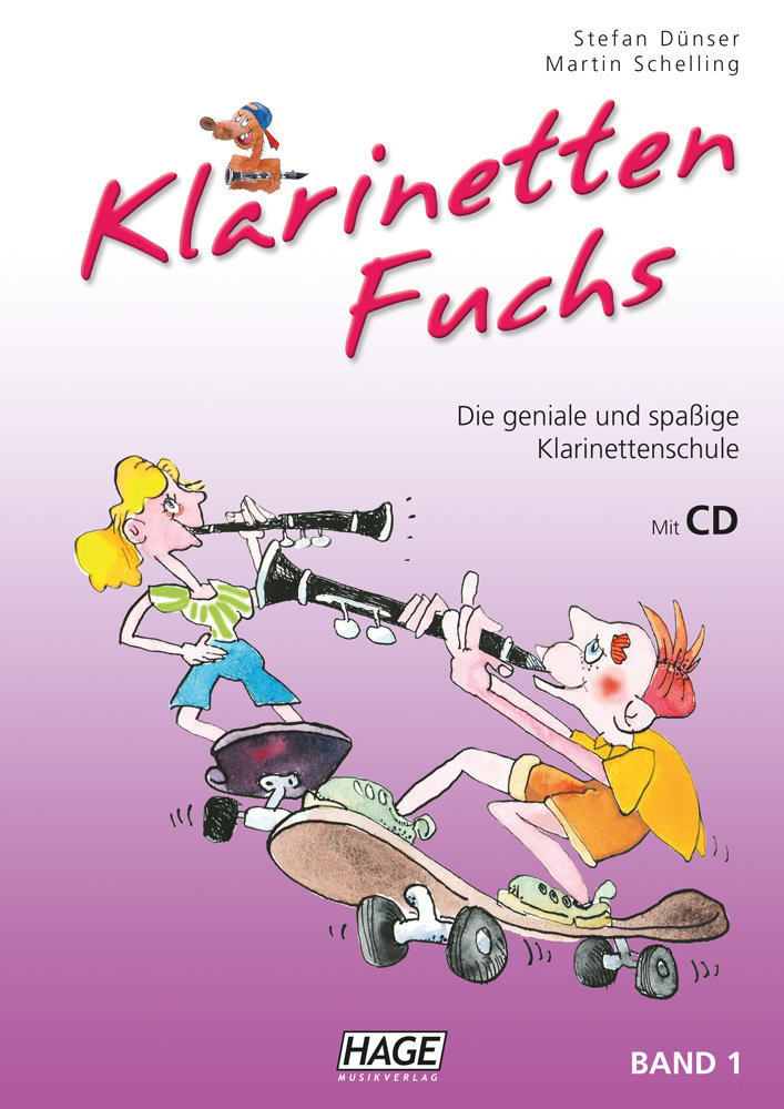 HAGE Musikverlag Clarinet Fox Volume 1 with CD Partituri