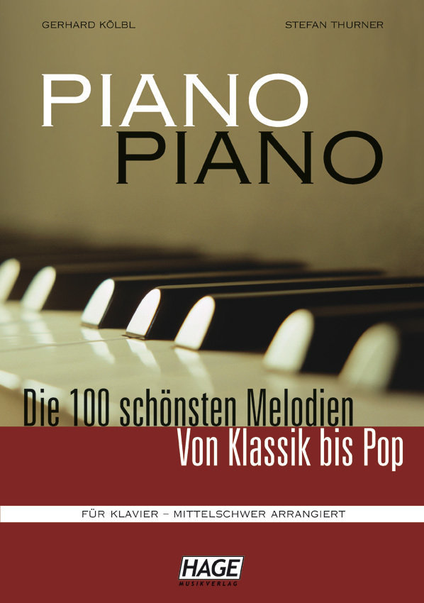 Noty pro klávesové nástroje HAGE Musikverlag Piano Piano 1 Intermediate