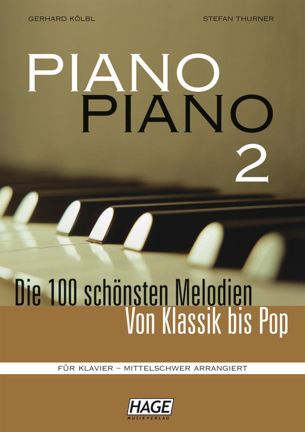 Bladmuziek piano's HAGE Musikverlag Piano Piano 2 Intermediate